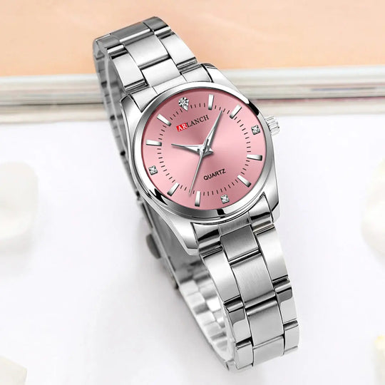 VA VA VOOM Luxury Minimalist Pink Rhinestone Women's Watch 29mm Mobile shop