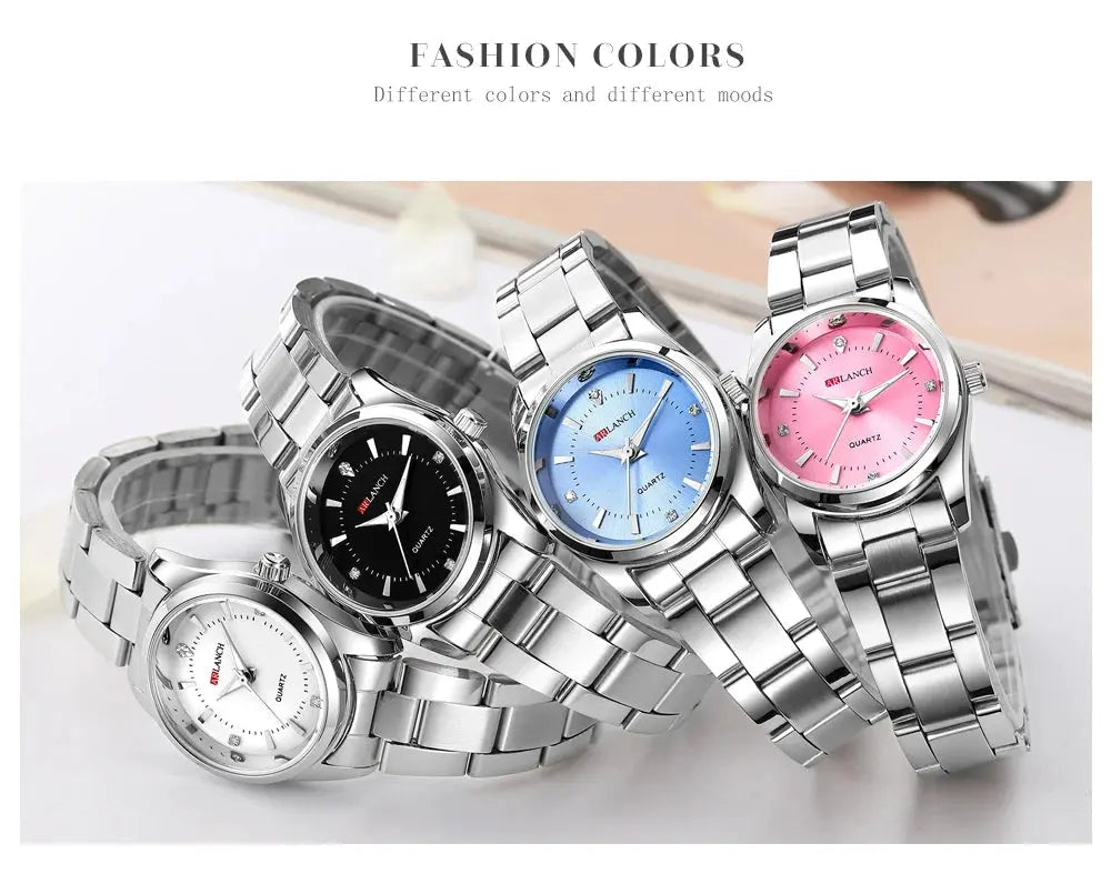 VA VA VOOM Luxury Minimalist Pink Rhinestone Women's Watch 29mm Mobile shop