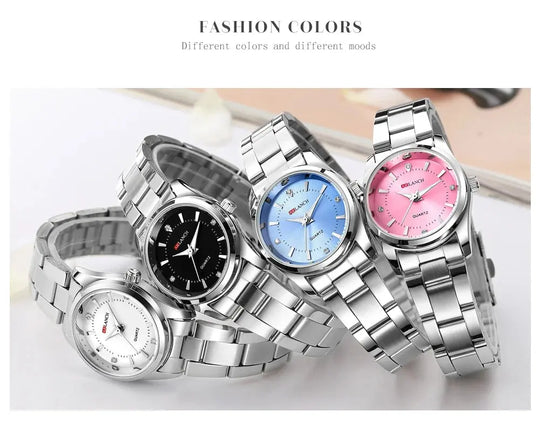 VA VA VOOM Luxury Minimalist Pink Rhinestone Women's Watch 29mm Mobile shop