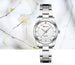 VA VA VOOM Luxury Minimalist Pink Rhinestone Women's Watch 29mm Mobile shop