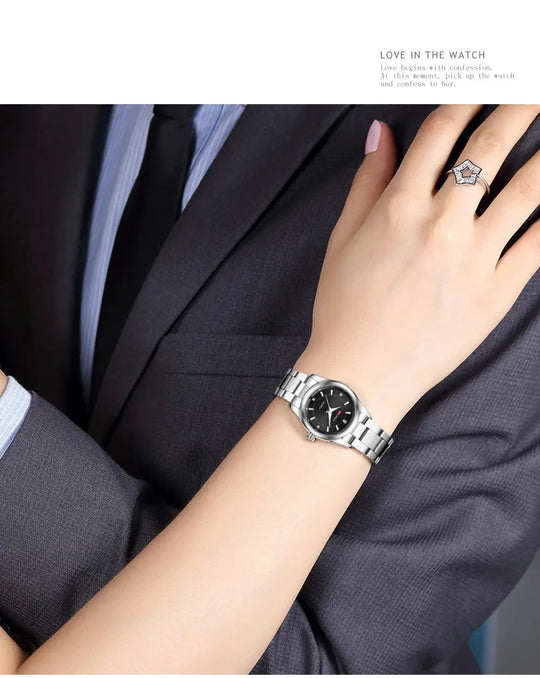 VA VA VOOM Luxury Minimalist Pink Rhinestone Women's Watch 29mm Mobile shop