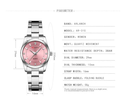 VA VA VOOM Luxury Minimalist Pink Rhinestone Women's Watch 29mm Mobile shop