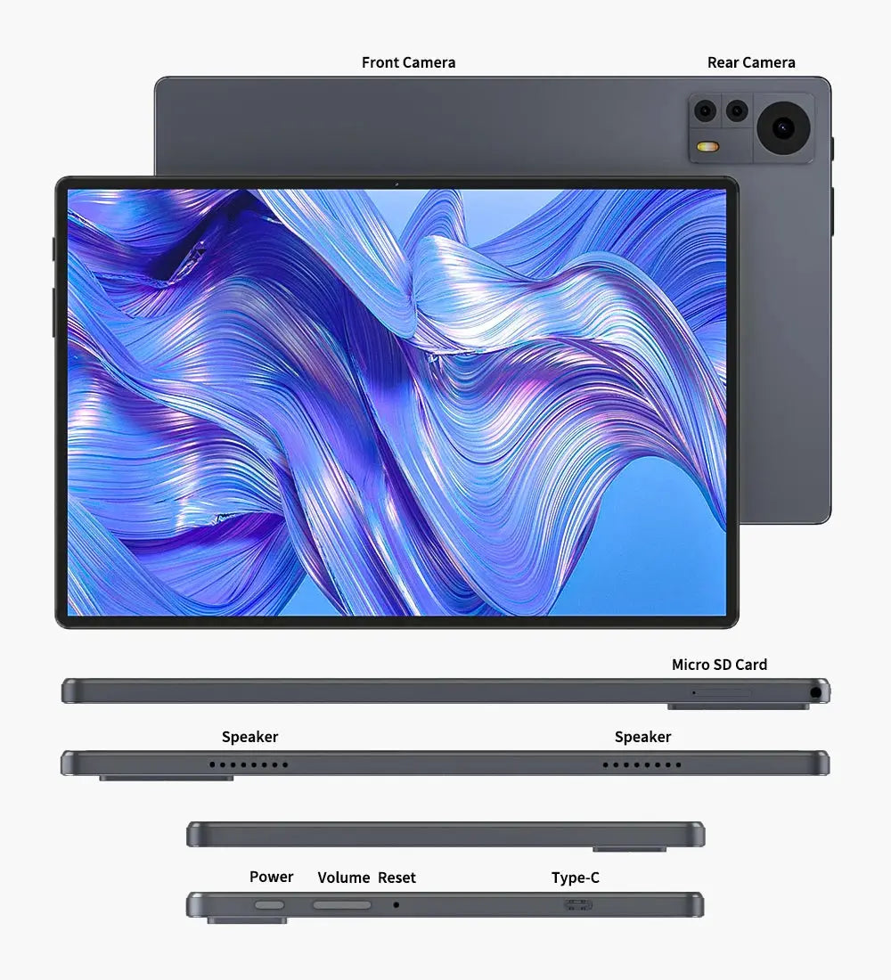 idoshow 10.1 Inch Octa Core Tablet PC - 8GB RAM, 64GB ROM, 4G LTE, Android 12 Ryglobal