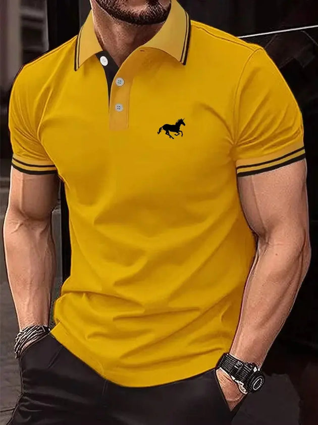 DINGSHITE Men’s Classic Short Sleeve Casual Polo Shirt S-3XL Mobile shop
