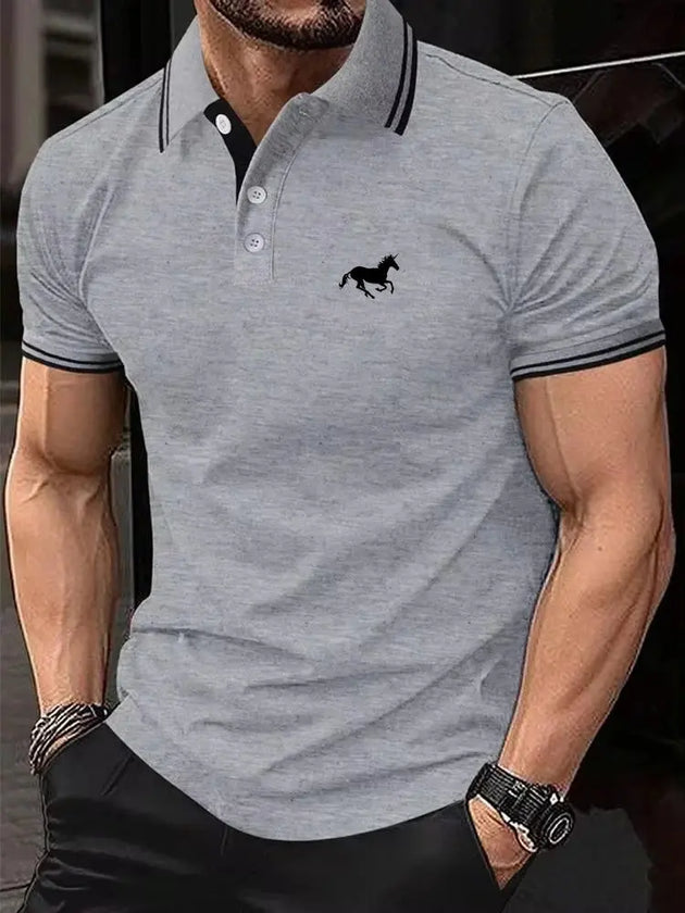 DINGSHITE Men’s Classic Short Sleeve Casual Polo Shirt S-3XL Mobile shop