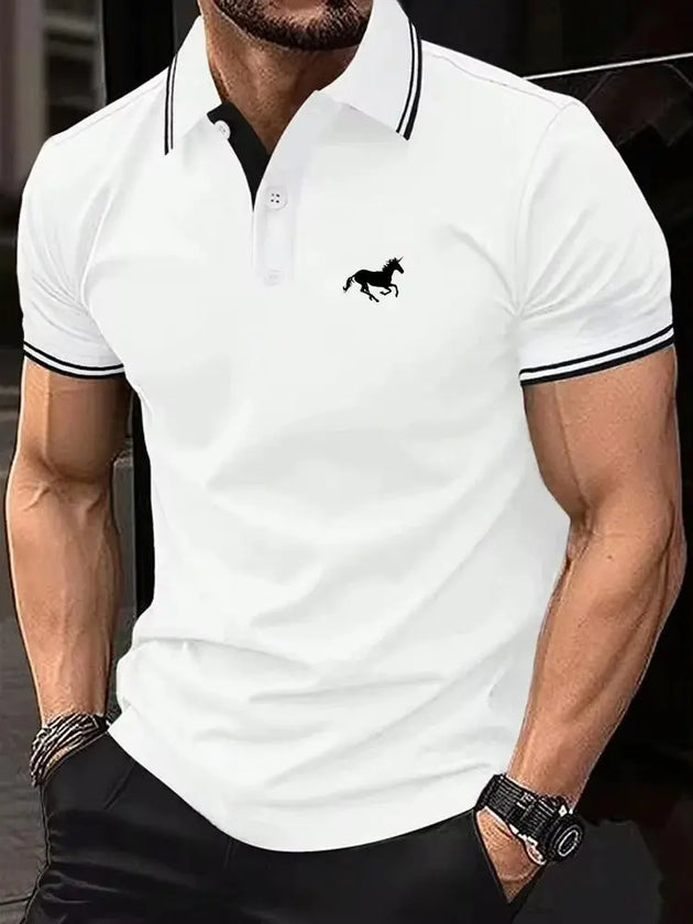 DINGSHITE Men’s Classic Short Sleeve Casual Polo Shirt S-3XL Mobile shop