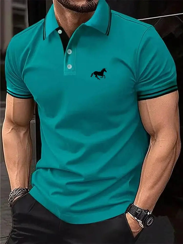 DINGSHITE Men’s Classic Short Sleeve Casual Polo Shirt S-3XL Mobile shop