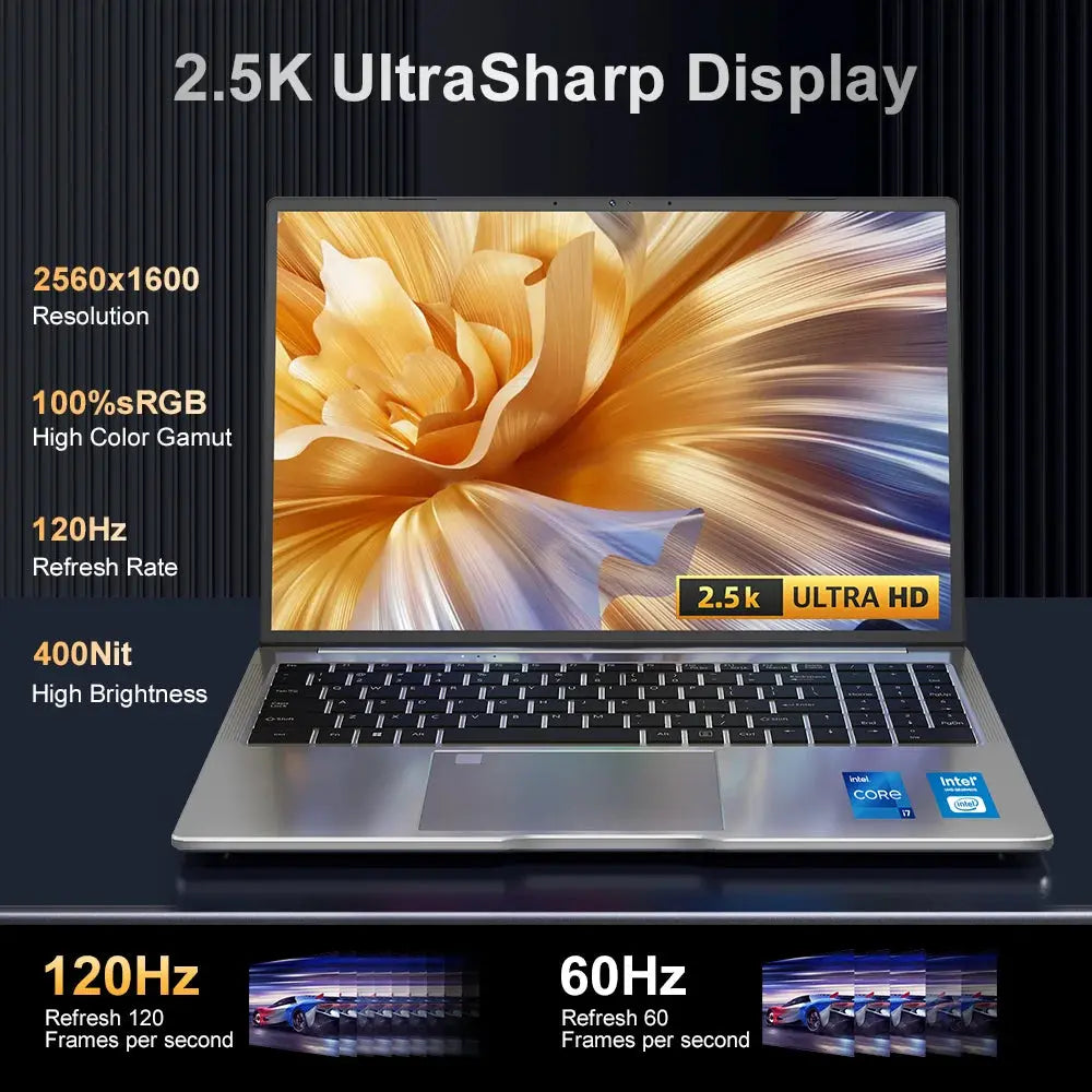 Ninkear N16 PRO 16-inch Gaming Laptop with Intel i7, 32GB RAM, 1TB SSD Ryglobal