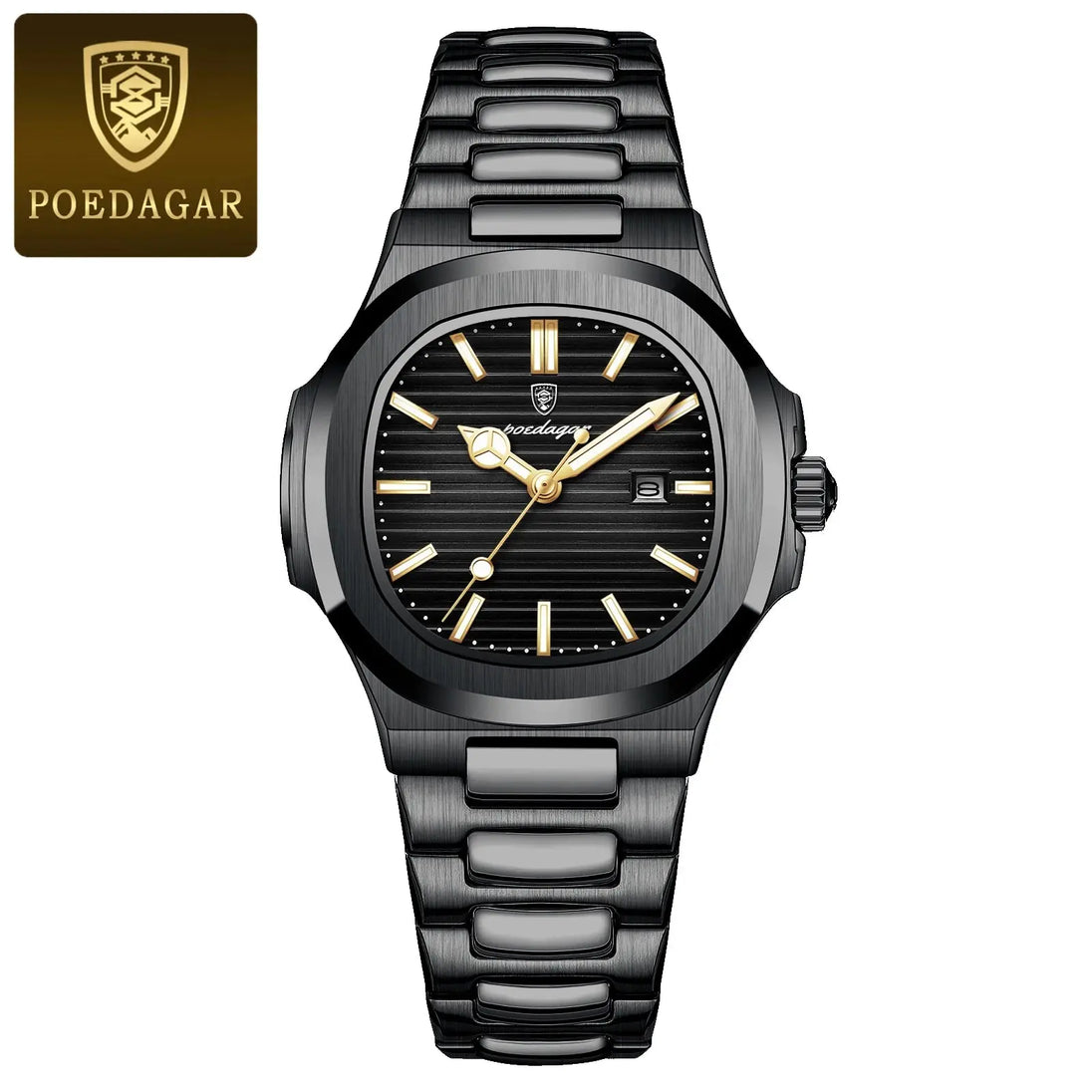 POEDAGAR Luxury Waterproof Luminous Square Quartz Watch for Women Mobile shop