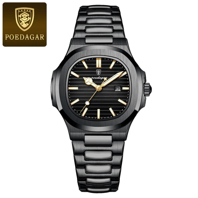 POEDAGAR Luxury Waterproof Luminous Square Quartz Watch for Women Mobile shop