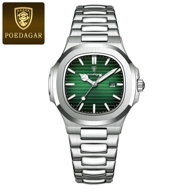 POEDAGAR Luxury Waterproof Luminous Square Quartz Watch for Women Mobile shop