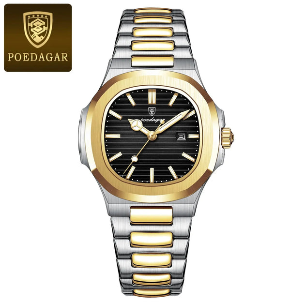 POEDAGAR Luxury Waterproof Luminous Square Quartz Watch for Women Mobile shop