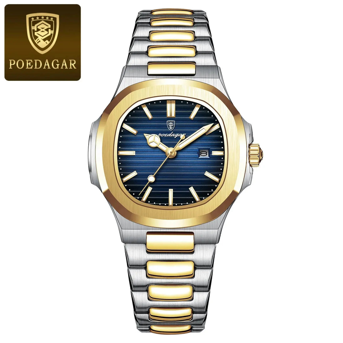 POEDAGAR Luxury Waterproof Luminous Square Quartz Watch for Women Mobile shop