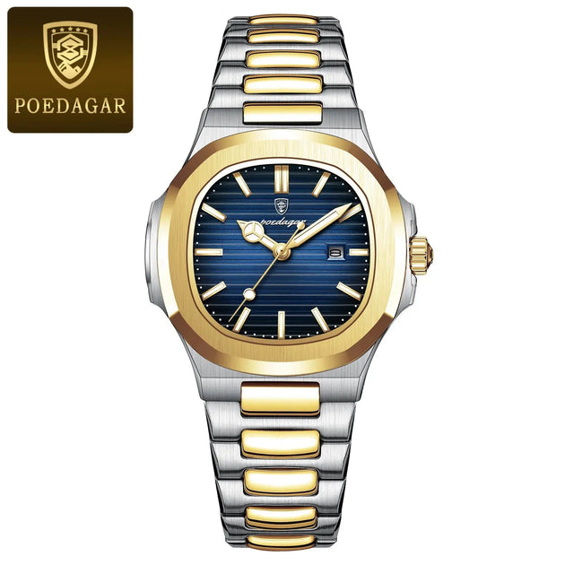 POEDAGAR Luxury Waterproof Luminous Square Quartz Watch for Women Mobile shop