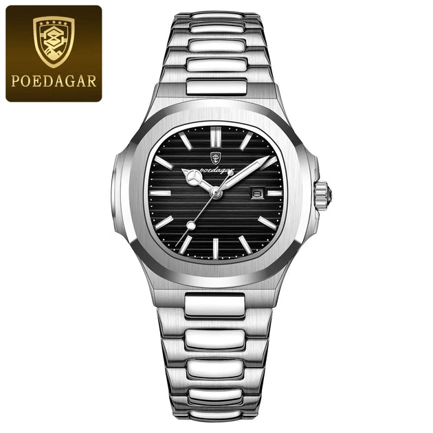 POEDAGAR Luxury Waterproof Luminous Square Quartz Watch for Women Mobile shop