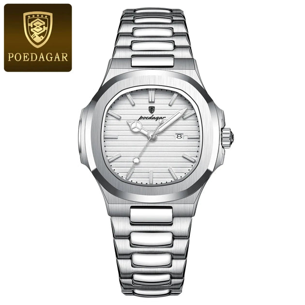 POEDAGAR Luxury Waterproof Luminous Square Quartz Watch for Women Mobile shop