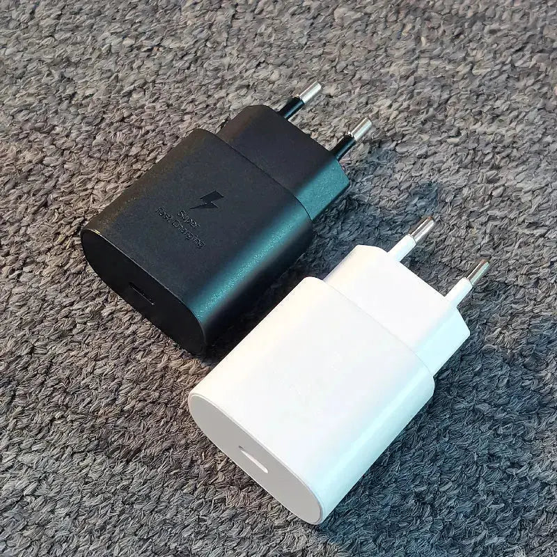 Samsung 25W Super Fast Charge Adapter with Type-C Cable for Galaxy S24 S23 S22 S21 S20 Note 20 Ultra Mobile shop
