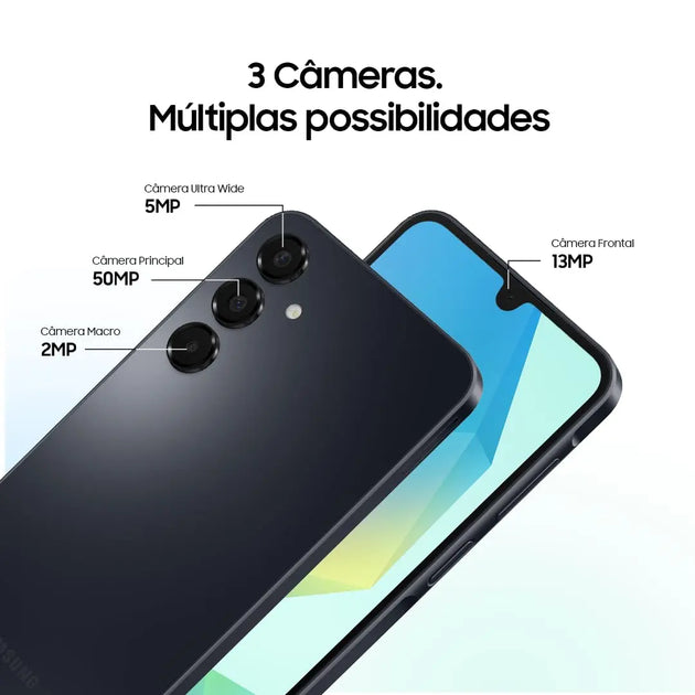 SAMSUNG Galaxy A16 4G Dual SIM (128GB, 2025) 6.7" 90Hz AMOLED, Water Resistant, 8Core, 50MP Camera (Factory Unlocked International Model for GSM, Global) A165M/DS (25W Fast Charger Bundle) - Mobile shop