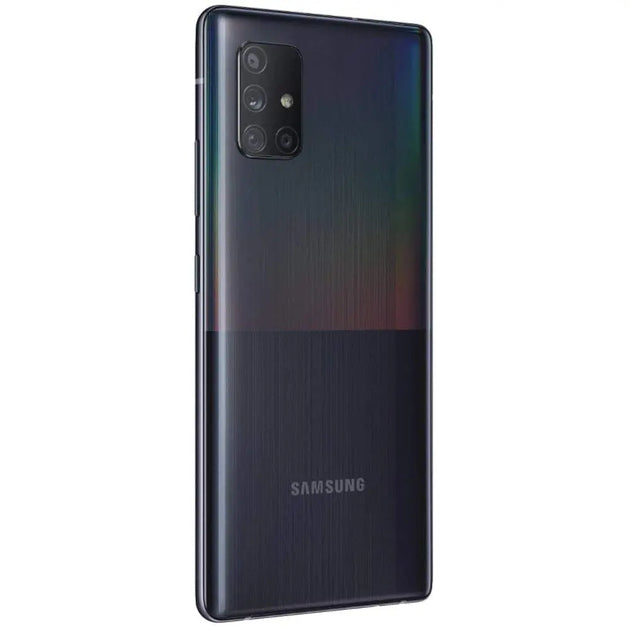 SAMSUNG Galaxy A71 5G (128GB, 6GB) 6.7" AMOLED+, Snapdragon 765G, 4500mAh Battery, Global 5G Volte GSM AT&T Unlocked (T - Mobile, Metro, Straight Talk) A716U (Prism Cube Black) (Renewed) - Mobile shop
