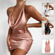 Sleeveless Backless Mini Dress - Mobile shop
