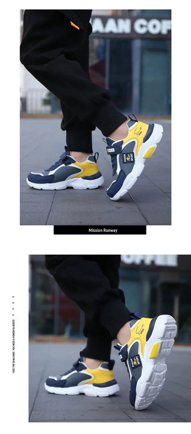 NBGAGACN Lightweight Breathable Outdoor Sneakers for Boys 7-13Y Mobile shop
