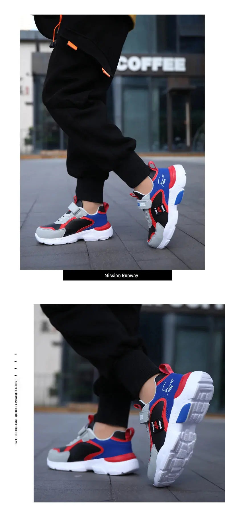 NBGAGACN Lightweight Breathable Outdoor Sneakers for Boys 7-13Y Mobile shop