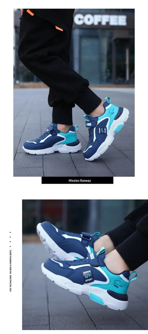 NBGAGACN Lightweight Breathable Outdoor Sneakers for Boys 7-13Y Mobile shop