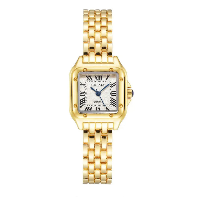 GREALY Gold Stainless Steel Ladies Fashion Quartz Watch Mobile shop