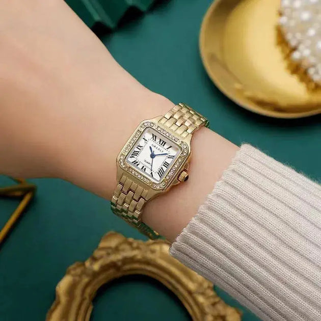 GREALY Gold Stainless Steel Ladies Fashion Quartz Watch Mobile shop