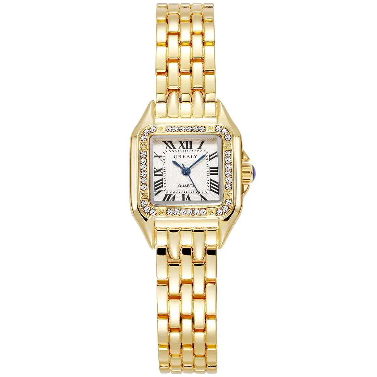 GREALY Gold Stainless Steel Ladies Fashion Quartz Watch Mobile shop