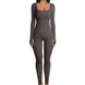 Women's Seamless Long - Sleeve Yoga Jumpsuit - Mobile shop