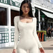 Women's Seamless Long - Sleeve Yoga Jumpsuit - Mobile shop